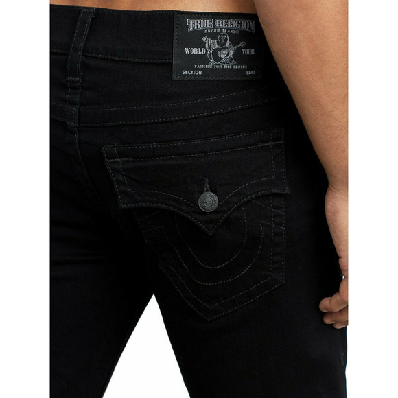 True Religion Other - True Religion Men's Rocco Skinny Fit Stretch Jeans w/ Flaps in Body Rinse Black